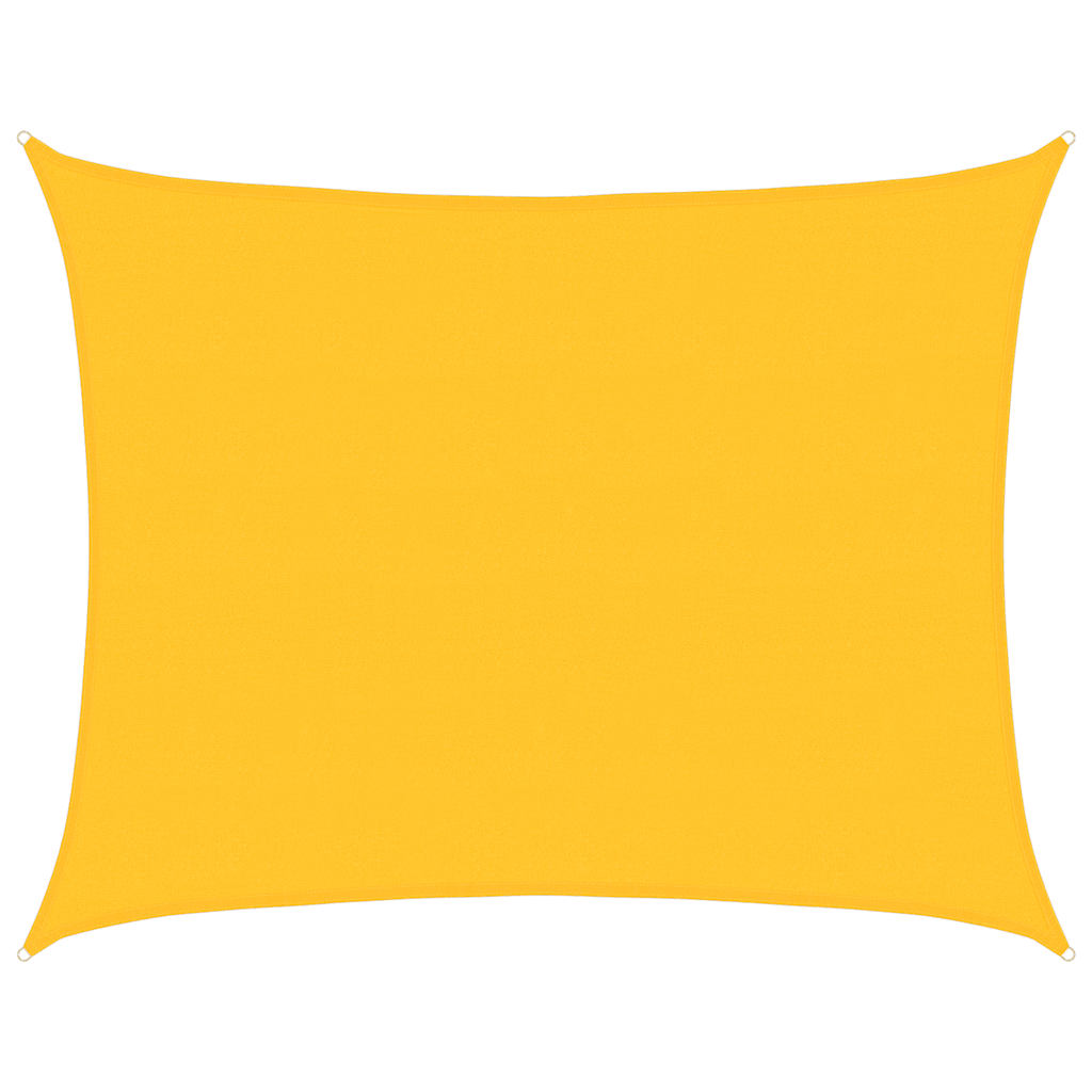 Vidaxl zonnezeil 160 g m² rechthoekig 6x7 m hdpe geel