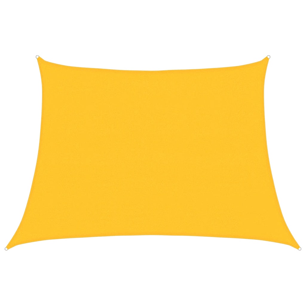 Vidaxl zonnezeil 160 g m² trapezium 4 5x3 m hdpe geel