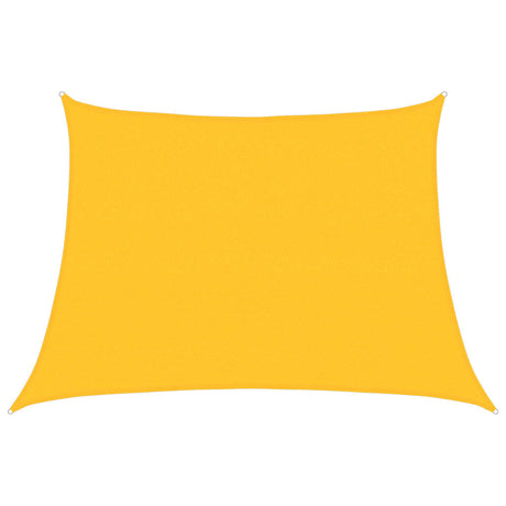 Vidaxl zonnezeil 160 g m² trapezium 4 5x3 m hdpe geel