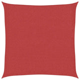 Vidaxl zonnezeil 160 g m² 3x3 m hdpe rood