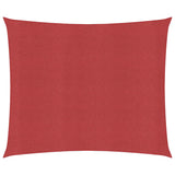 Vidaxl zonnezeil 160 g m² 5x5 m hdpe rood