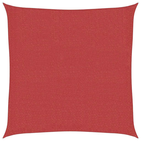 Vidaxl zonnezeil 160 g m² 7x7 m hdpe rood