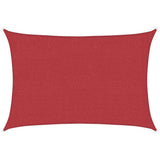 Vidaxl zonnezeil 160 g m² 2x2,5 m hdpe rood