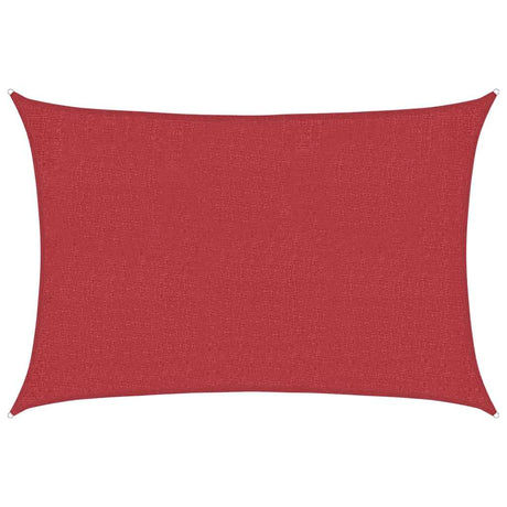 Vidaxl zonnezeil 160 g m² 2x2,5 m hdpe rood