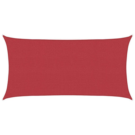 Vidaxl zonnezeil 160 g m² 2x3,5 m hdpe rood