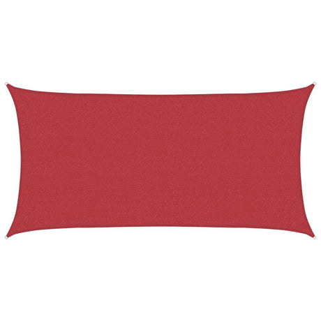 Vidaxl zonnezeil 160 g m² 2x3,5 m hdpe rood