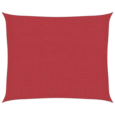 Vidaxl zonnezeil 160 g m² 2,5x3 m hdpe rood
