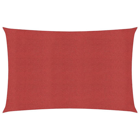Vidaxl zonnezeil 160 g m² 2,5x5 m hdpe rood