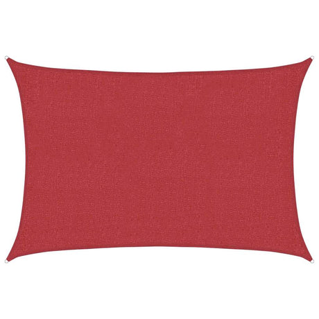 Vidaxl zonnezeil 160 g m² 3x5 m hdpe rood