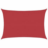 Vidaxl zonnezeil 160 g m² 3,5x5 m hdpe rood