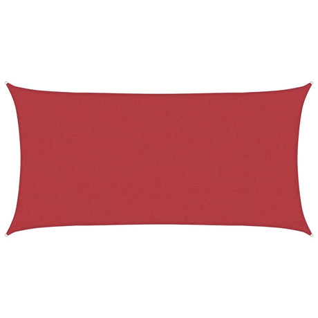 Vidaxl zonnezeil 160 g m² 4x7 m hdpe rood