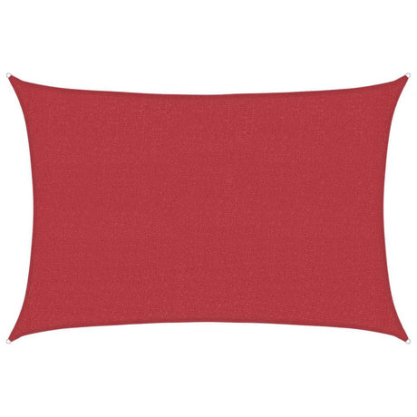 Vidaxl zonnezeil 160 g m² 5x6 m hdpe rood