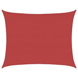 Vidaxl zonnezeil 160 g m² 6x7 m hdpe rood