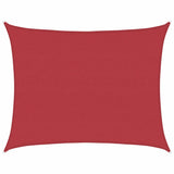 Vidaxl zonnezeil 160 g m² 6x8 m hdpe rood