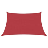 Vidaxl zonnezeil 160 g m² 3 4x2 m hdpe rood