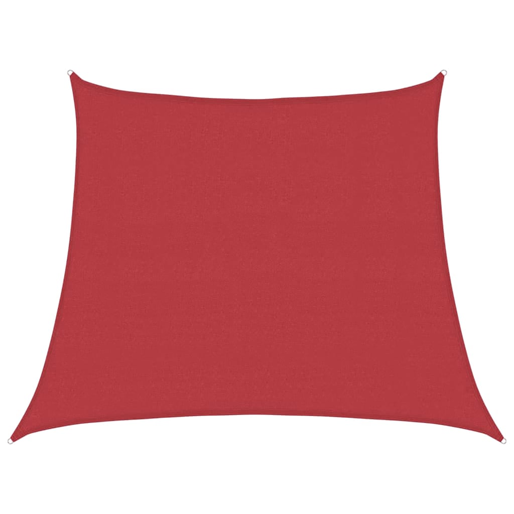 Vidaxl zonnezeil 160 g m² 3 4x3 m hdpe rood