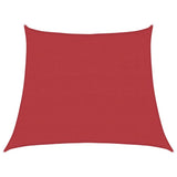 Vidaxl zonnezeil 160 g m² 3 4x3 m hdpe rood