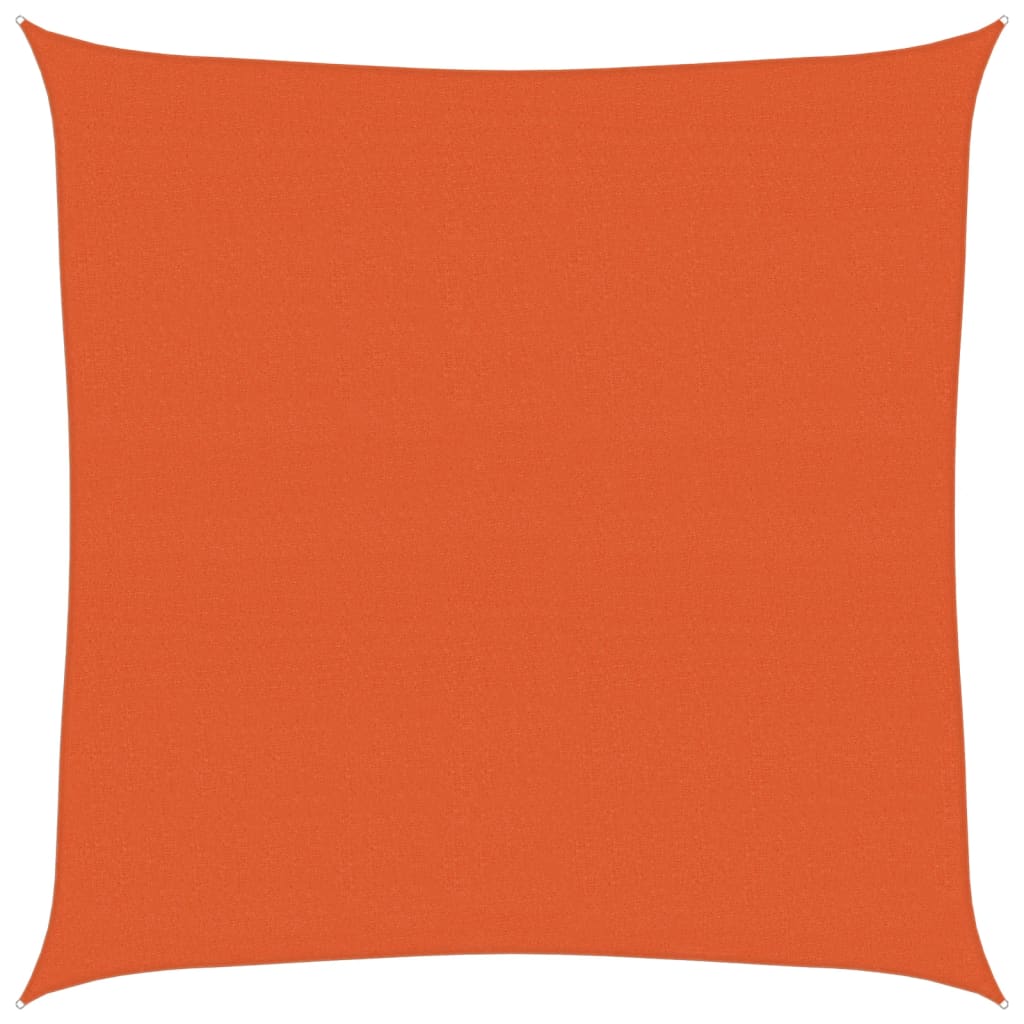 Vidaxl Zonnezeil 160 g m² kvadrat 4x4 m hdpe oranje