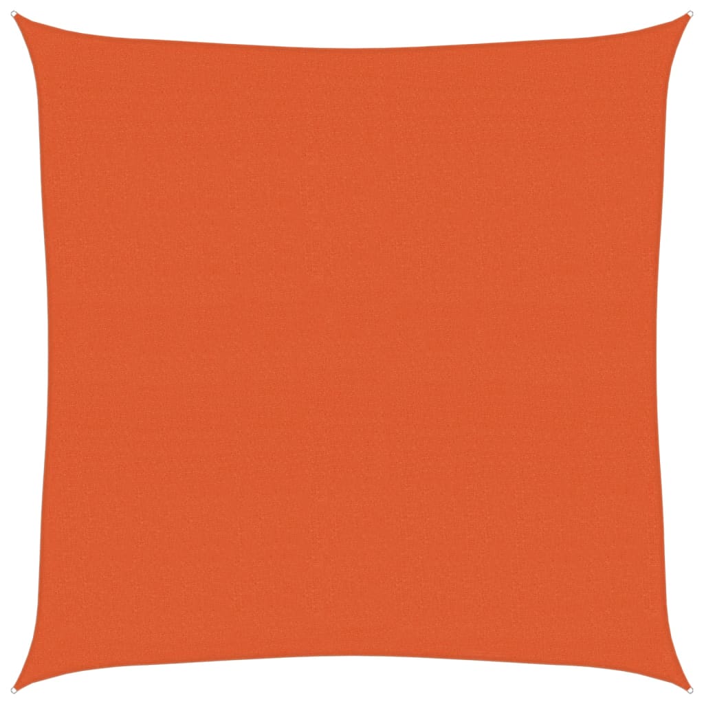 Vidaxl zonnezeil 160 g m² vierkant 7x7 m hdpe oranje