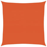 Vidaxl zonnezeil 160 g m² vierkant 7x7 m hdpe oranje