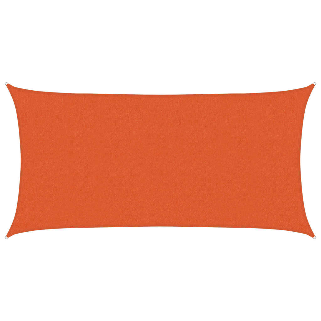 Vidaxl zonnezeil 160 g m² 2,5x4,5 m hdpe oranje