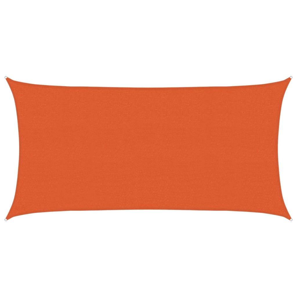 Vidaxl Zonnezeil 160 g m² 2.5x5 m HDPE Oranje