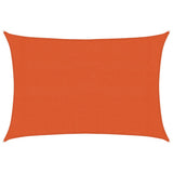 Vidaxl zonnezeil 160 g m² rechthoekig 3x5 m hdpe oranje