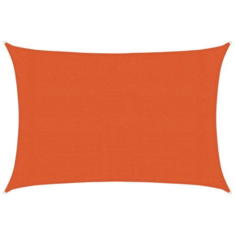 Vidaxl zonnezeil 160 g m² rechthoekig 3x5 m hdpe oranje