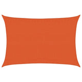 Vidaxl zonnezeil 160 g m² 3,5x4,5 m hdpe oranje