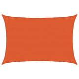 Vidaxl zonnezeil 160 g m² rechthoekig 5x7 m hdpe oranje