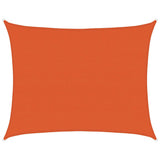 Vidaxl zonnezeil 160 g m² rechthoekig 6x8 m hdpe oranje