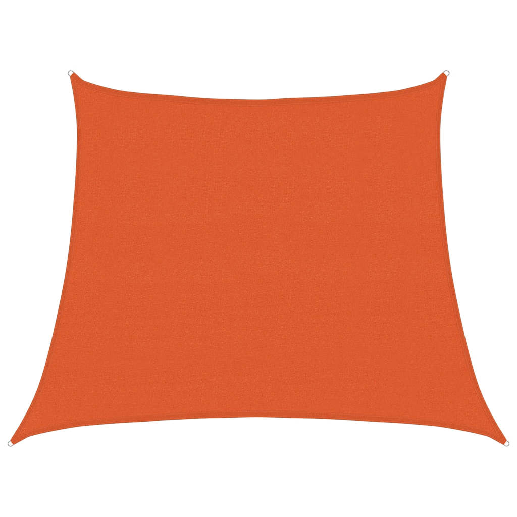 Vidaxl zonnezeil 160 g m² trapezium 3 4x3 m hdpe oranje