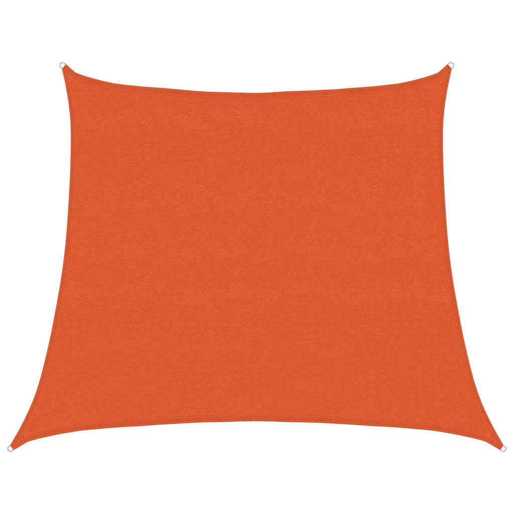 Vidaxl zonnezeil 160 g m² trapezium 4 5x4 m hdpe oranje