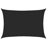 Vidaxl zonnezeil 160 g m² 3,5x4,5 m hdpe zwart