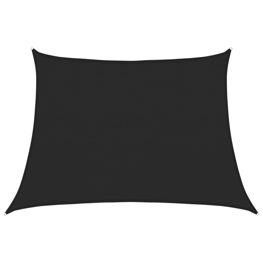 Vidaxl zonnezeil 160 g m² 4 5x3 m hdpe zwart