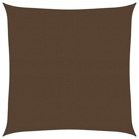 Vidaxl zonnezeil 160 g m² 5x5 m hdpe bruin