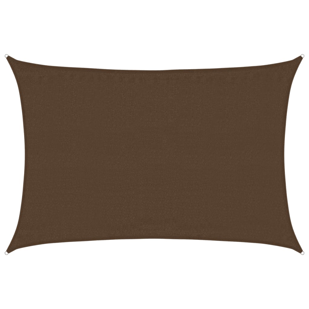 Vidaxl Zonnezeil 160 g m² 3.5x5 m HDPE Brown