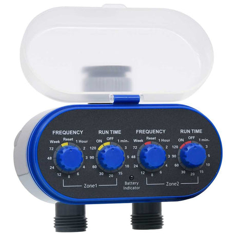 Vidaxl watertimer met dubbele uitgang en kogelkranen