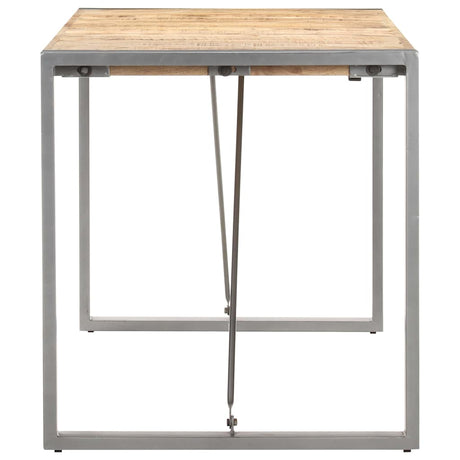 Vidaxl eettafel 140x70x75 cm massief ruw mangohout