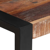Vidaxl eettafel 70x70x75 cm massief gerecycled hout