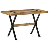 Vidaxl eettafel 120x60x76 cm ruw mangohout