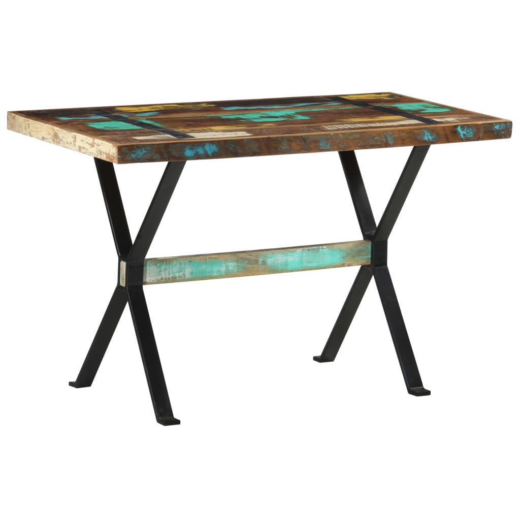 Vidaxl eettafel 120x60x76 cm massief gerecycled hout