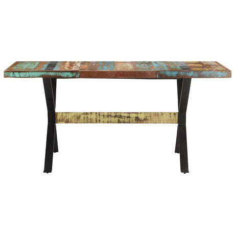 Vidaxl eettafel 160x80x76 cm massief gerecycled hout