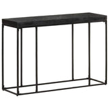 Vidaxl wandtafel 110x35x76 cm massief acaciahout en mangohout zwart