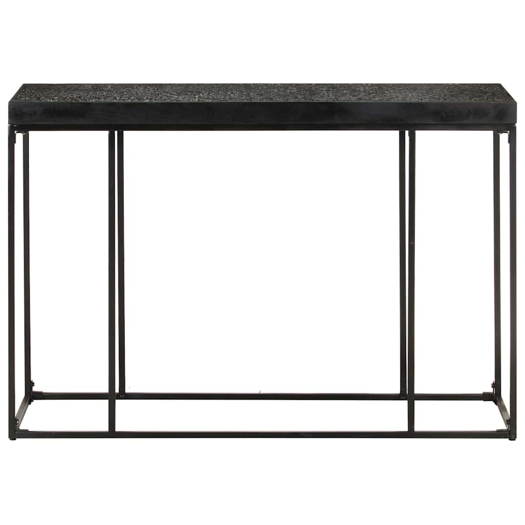 Vidaxl wandtafel 110x35x76 cm massief acaciahout en mangohout zwart