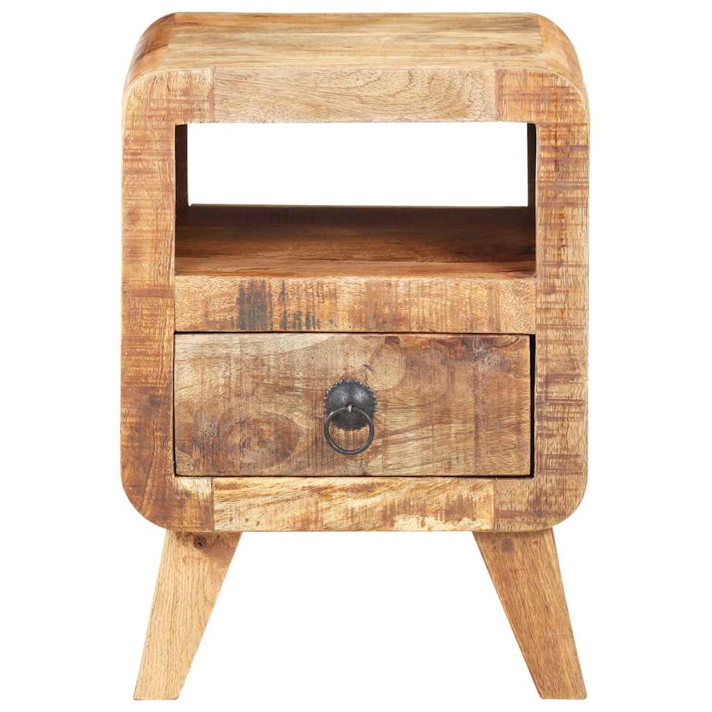 Vidaxl nachtkastje 30x30x41 cm ruw mangohout