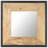 Vidaxl Mirror 50x50 cm Festes Mangoholz