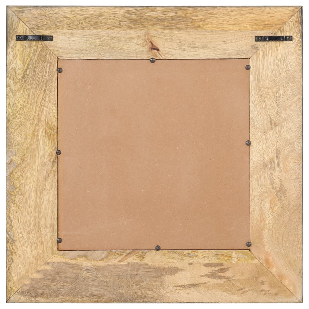 Vidaxl Mirror 50x50 cm Festes Mangoholz