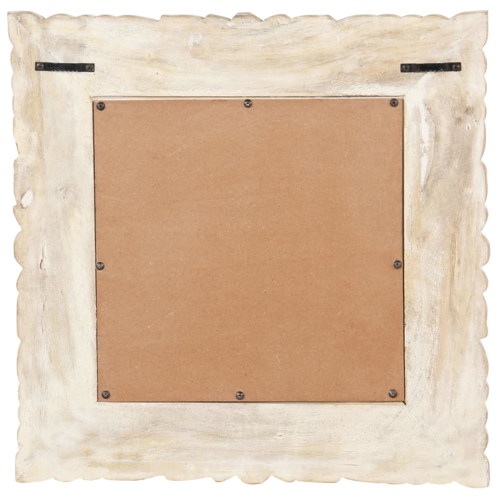 Vidaxl mirror 50x50 cm Solid mango wood white