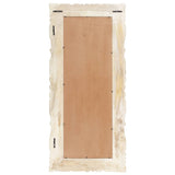 Vidaxl spiegel 110x50 cm massief mangohout wit